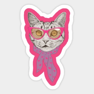 Cat - Fancy Head Sticker